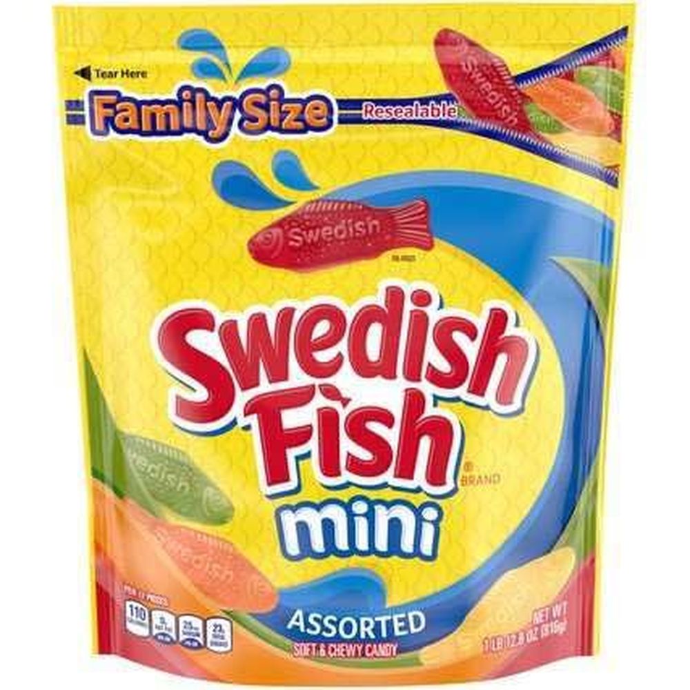 Swedish Fish Assorted Soft And Chewy Candy, 1.8 Pound -- 4 Per Case