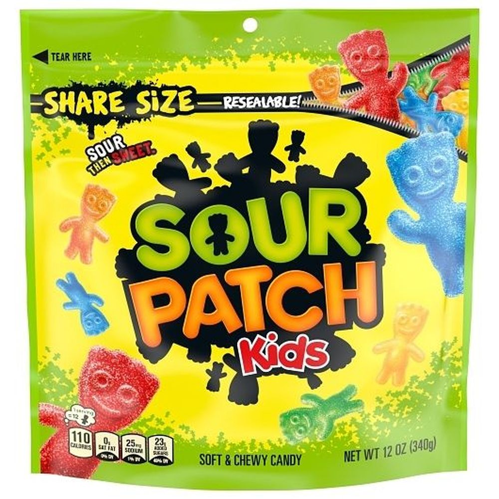 Sour Patch Kids Bites Original Soft And Chewy Candy - Peg Bag, 12 Ounce -- 12 Per Case