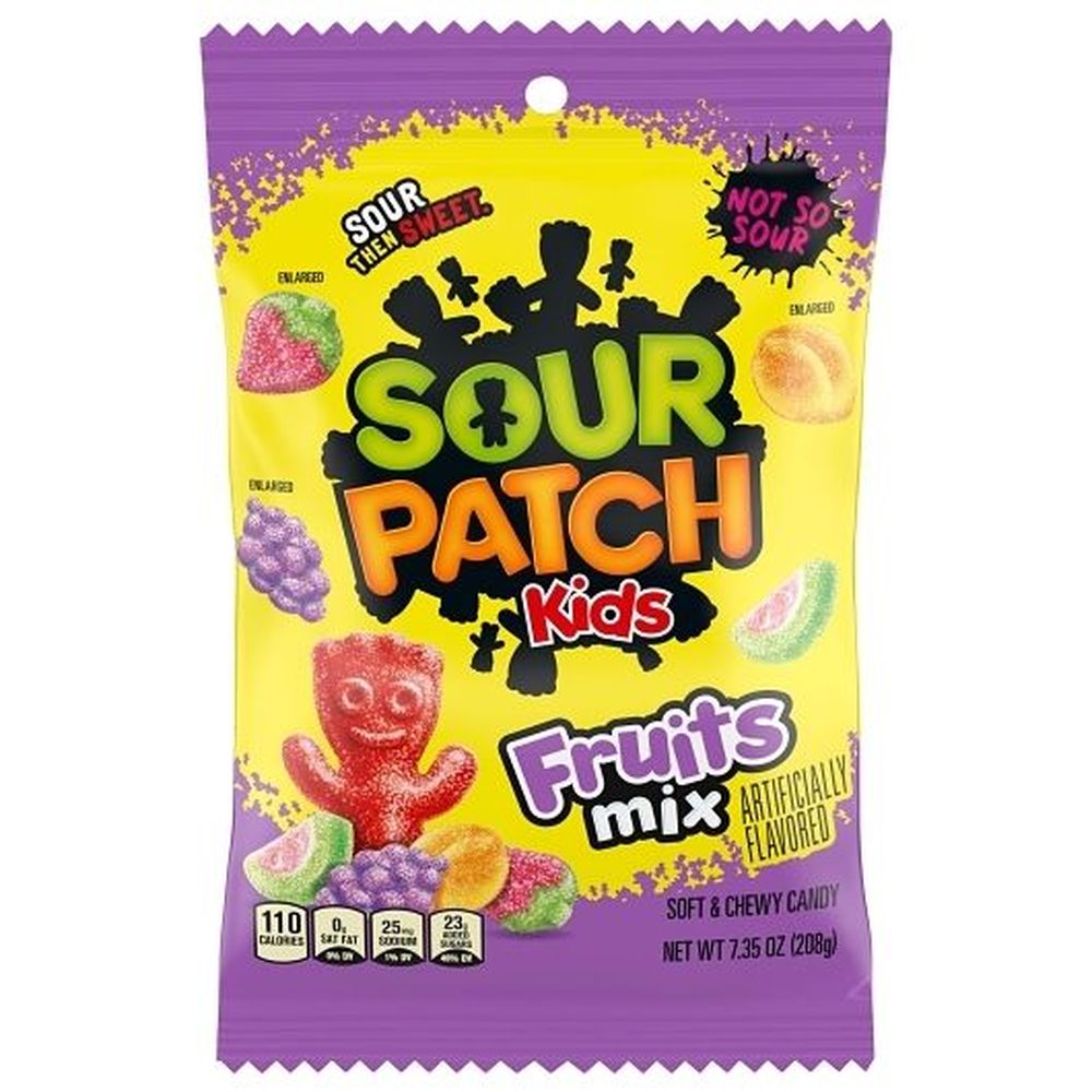 Sour Patch Kids Assorted Fruits Soft And Chewy Candy, 7.35 Ounce -- 12 Per Case