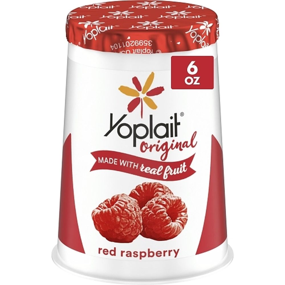 Yoplait Original Red Raspberry Low Fat Yogurt, 6 Ounce -- 12 Per Case