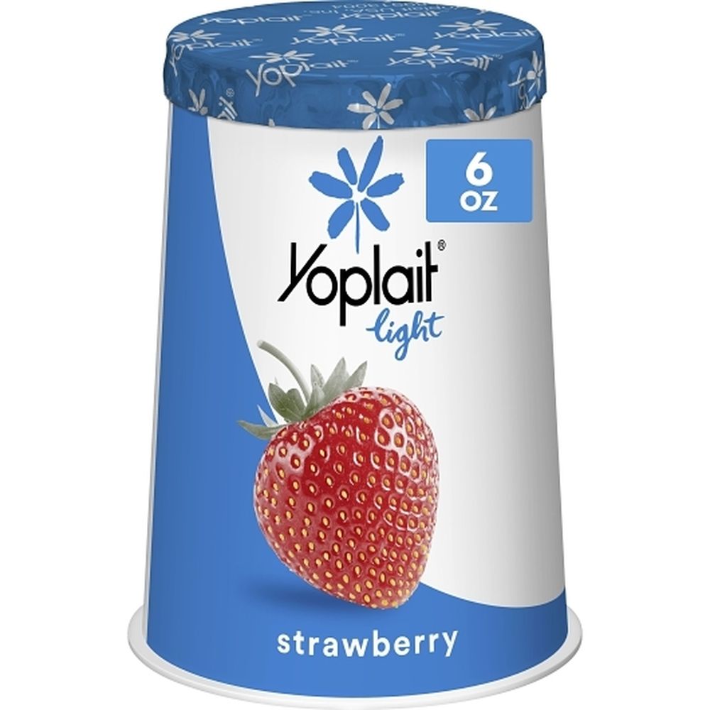 Yoplait Light Strawberry Fat Free Yogurt, 6 Ounce -- 12 Per Case