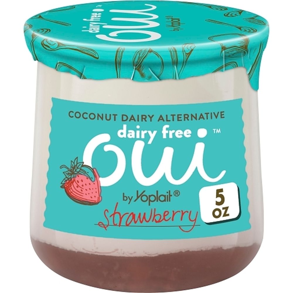 Oui Dairy Free Strawberry Yogurt Alternative, 5 Ounce -- 8 Per Case