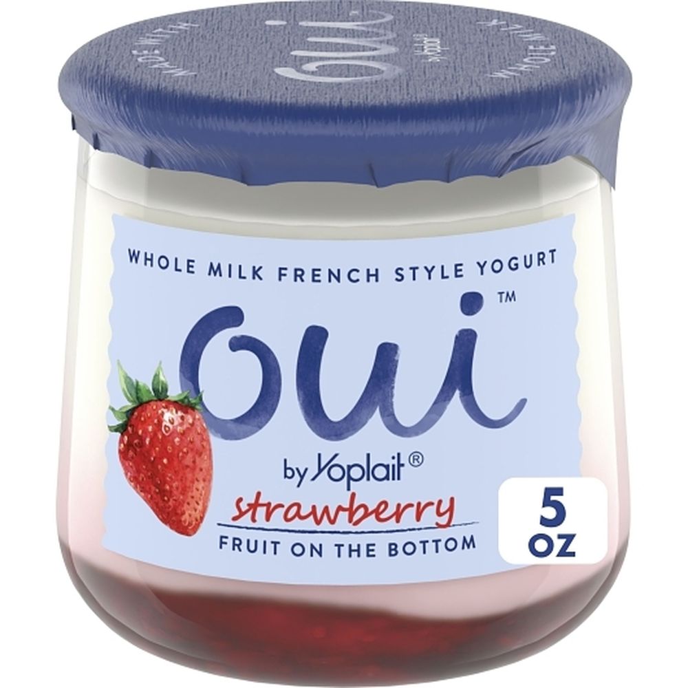 Oui French Style Strawberry Whole Milk Yogurt, 5 Ounce -- 8 Per Case