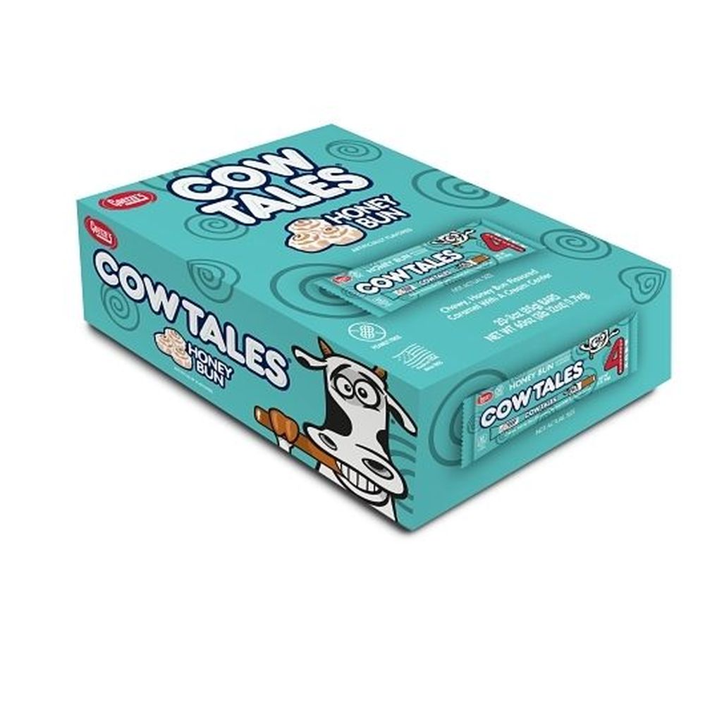 Cow Tales Honey Bun Chewy Candy, 3 Ounce -- 80 Per Case