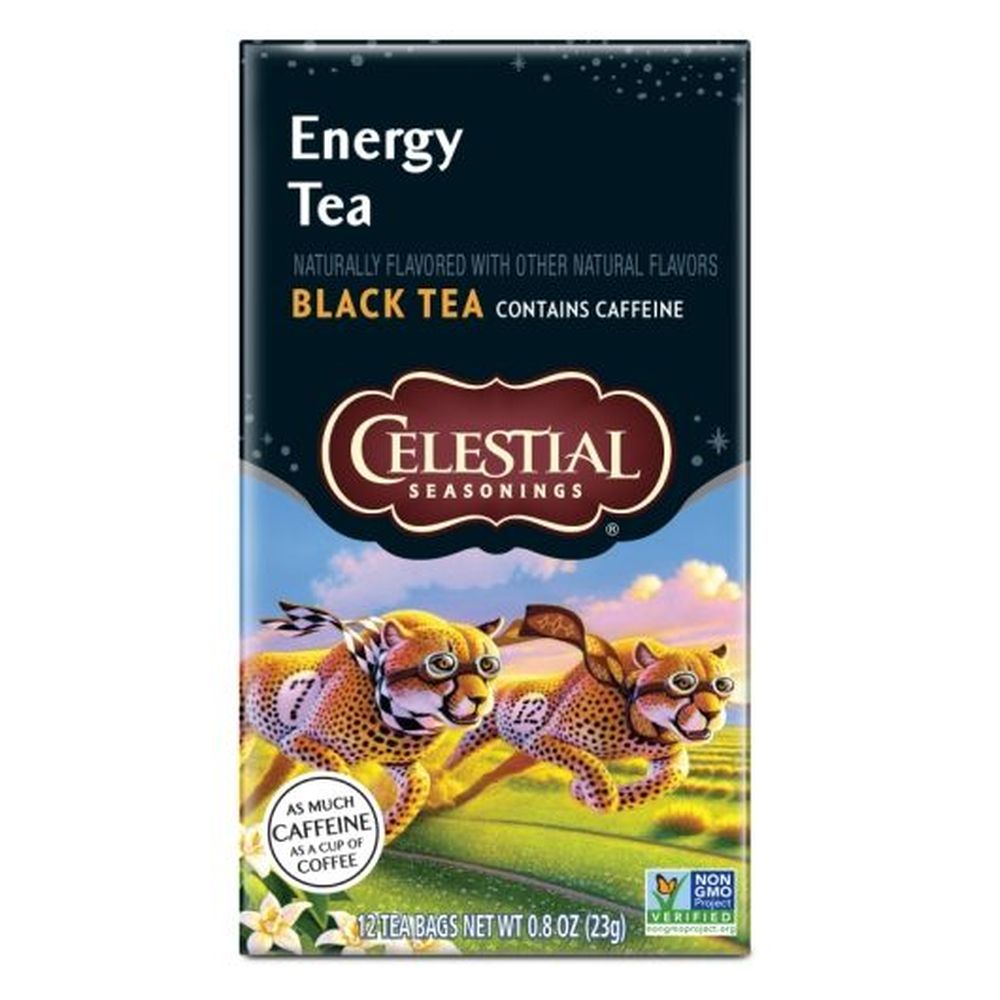 Celestial Seasonings Energy Black Tea, 12 Tea Bags -- 6 Per Case