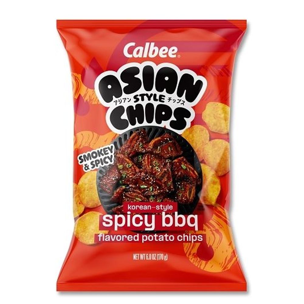 Calbee Korean Style Spicy Barbecue Potato Chips, 6 Ounce -- 12 Per Case