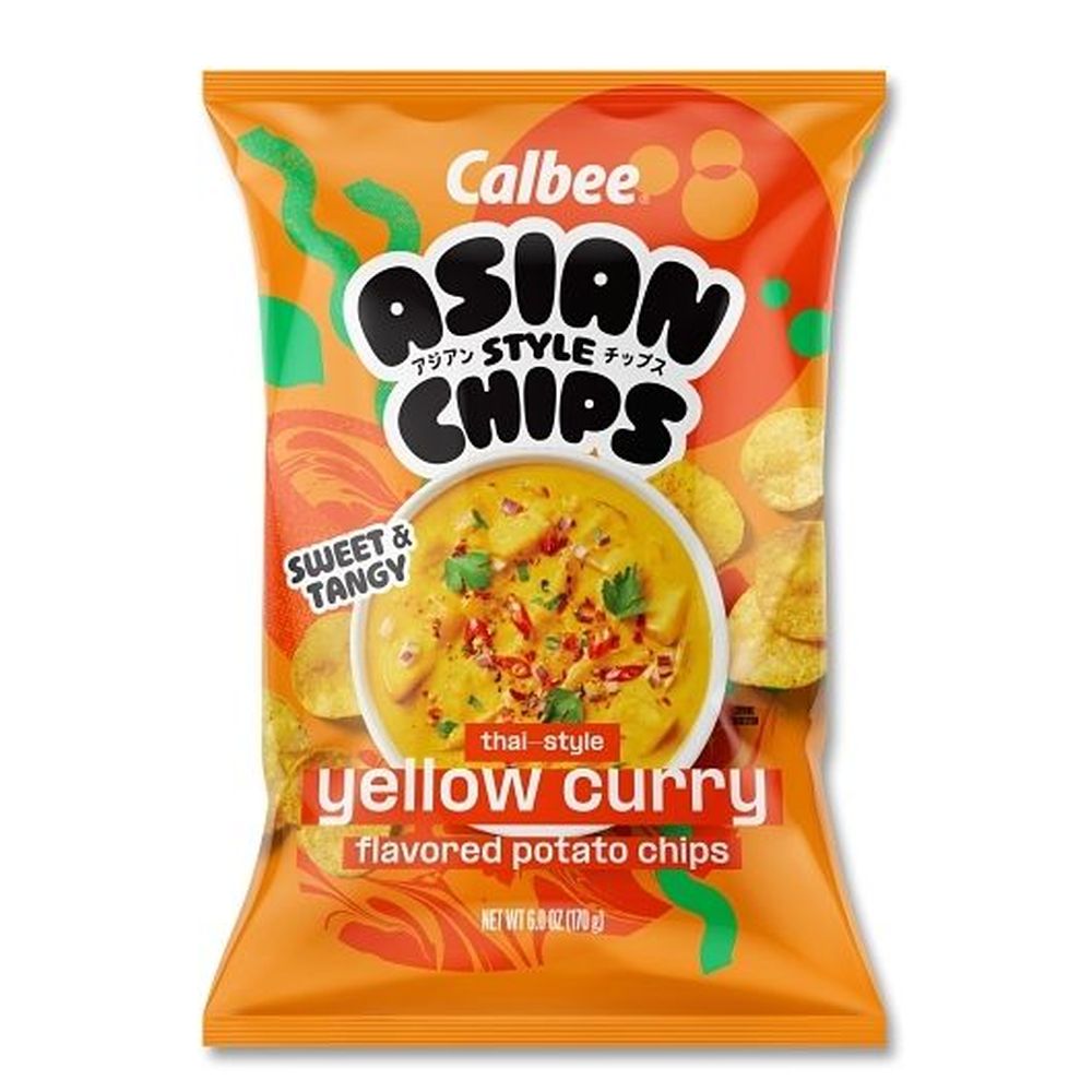 Calbee Thai Style Yellow Curry Potato Chips, 6 Ounce -- 12 Per Case