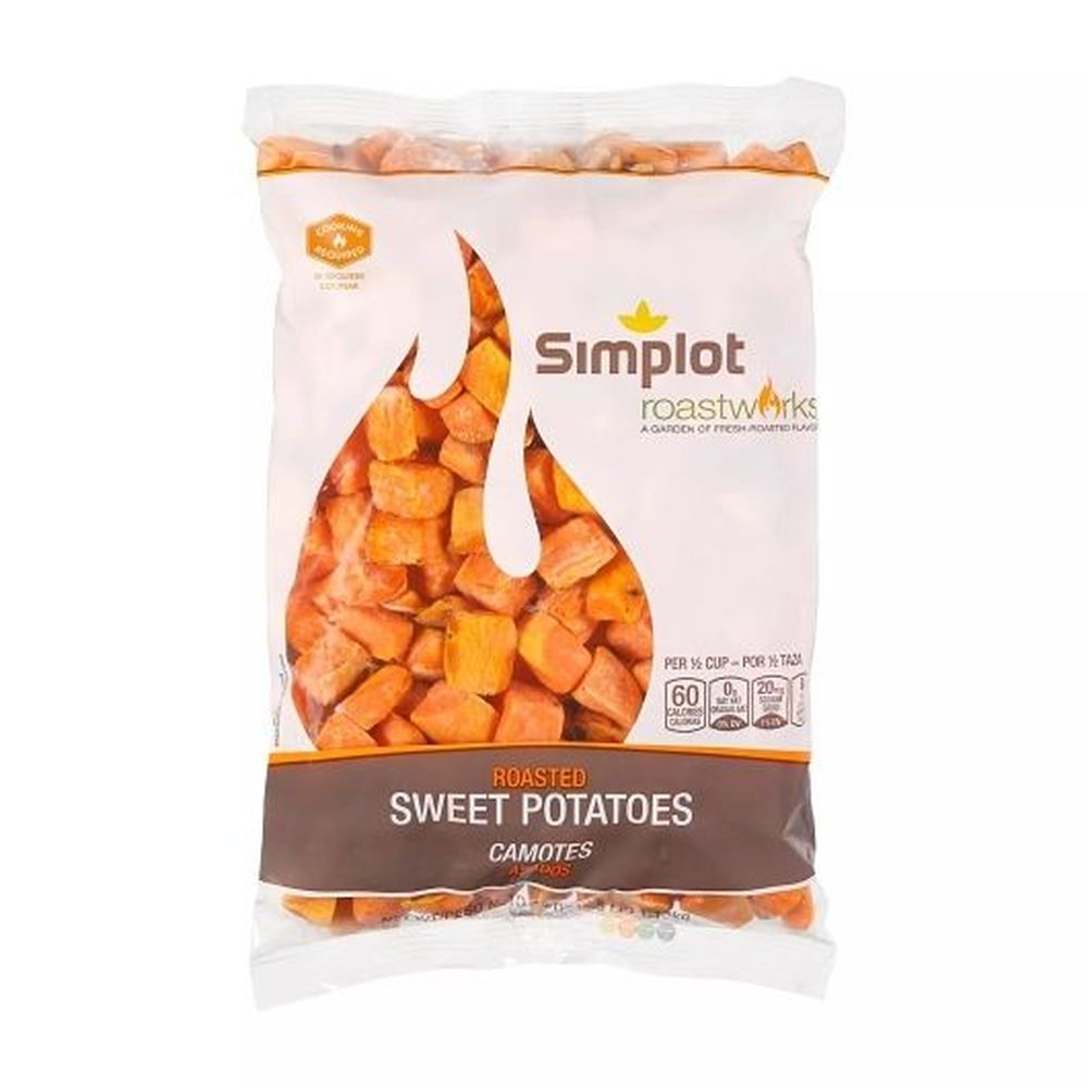 Simplot Roastworks Unseasoned Roasted Sweet Potato, 2.5 Pound -- 6 Per Case