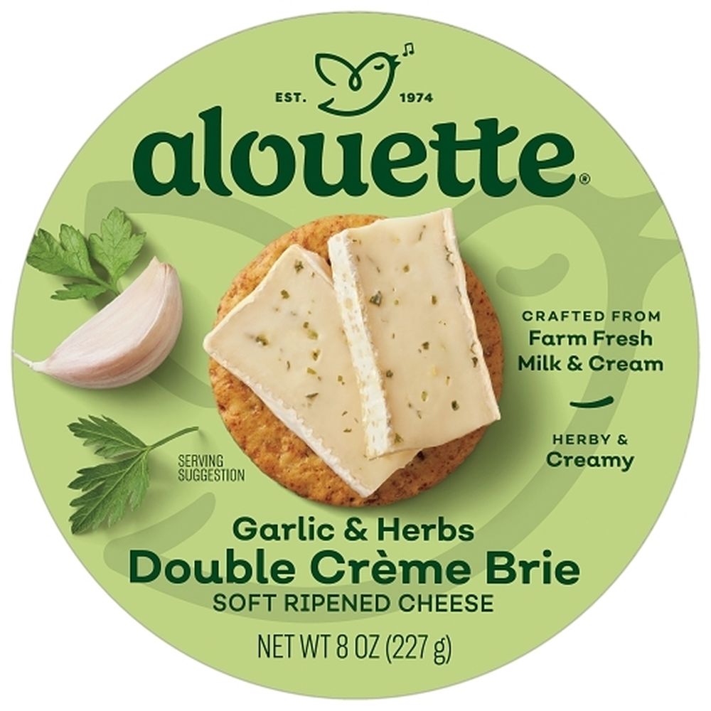 Garlic and Herbs Double Crème Brie Cheese