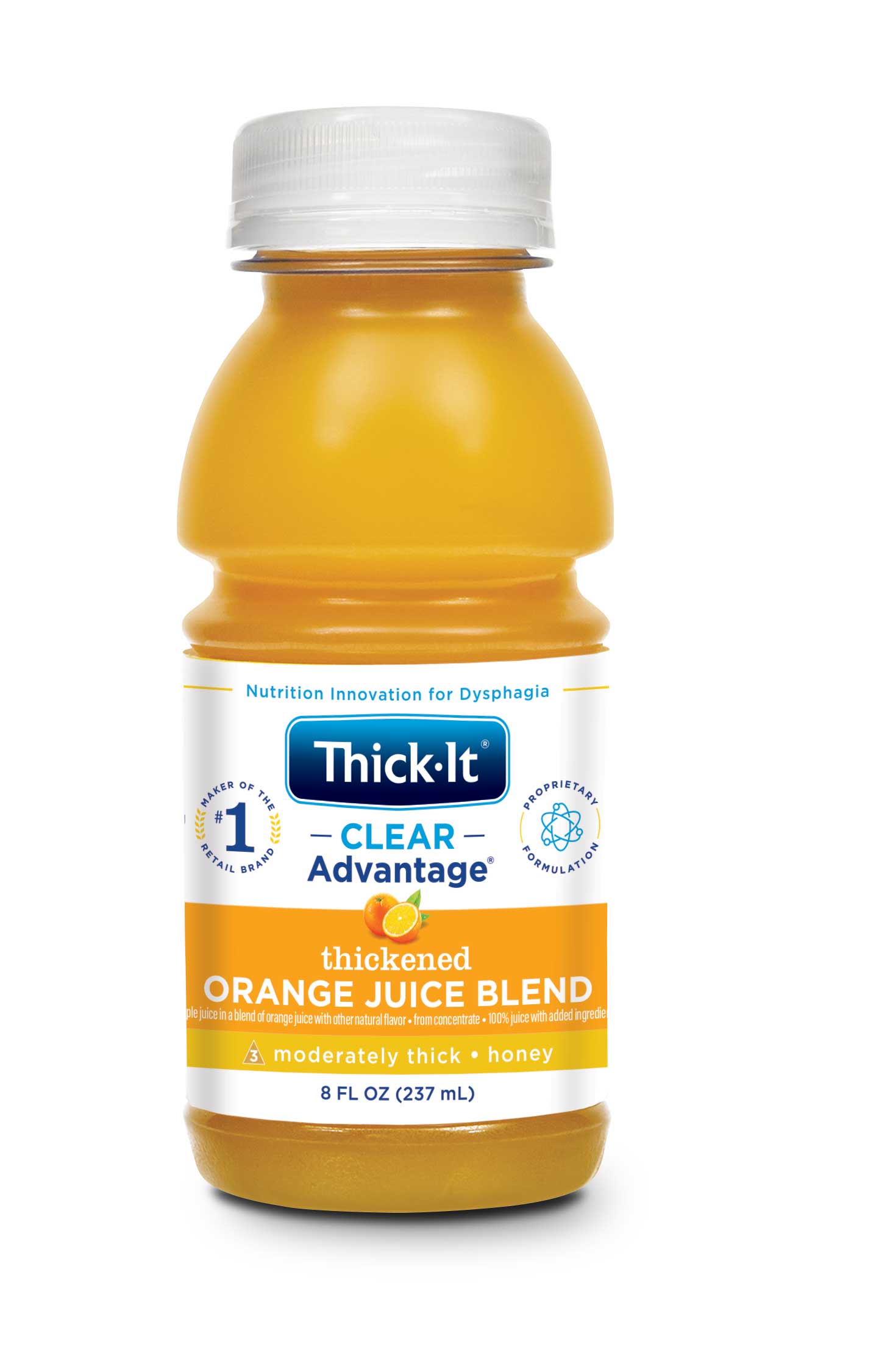 Thick-it Aqua Care H20 Honey Orange Juice, 8 Fluid Ounce -- 24 Per Case