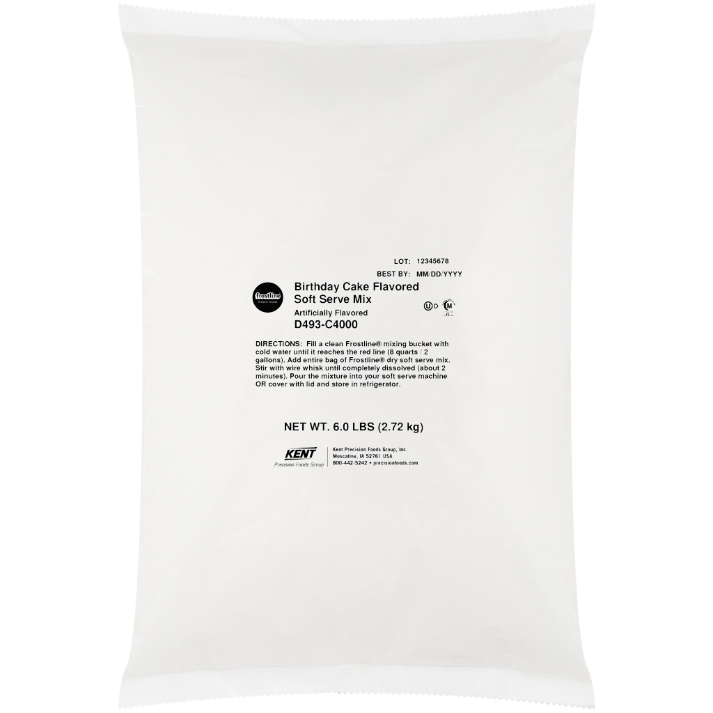 Frostline Birthday Cake Flavored Soft Serve Mix, 6 Pound -- 6 Per Case