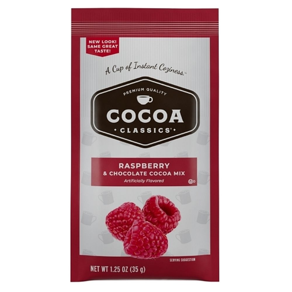 Cocoa Classics Raspberry And Chocolate Cocoa Mix, 1.25 Ounce -- 36 Per Case