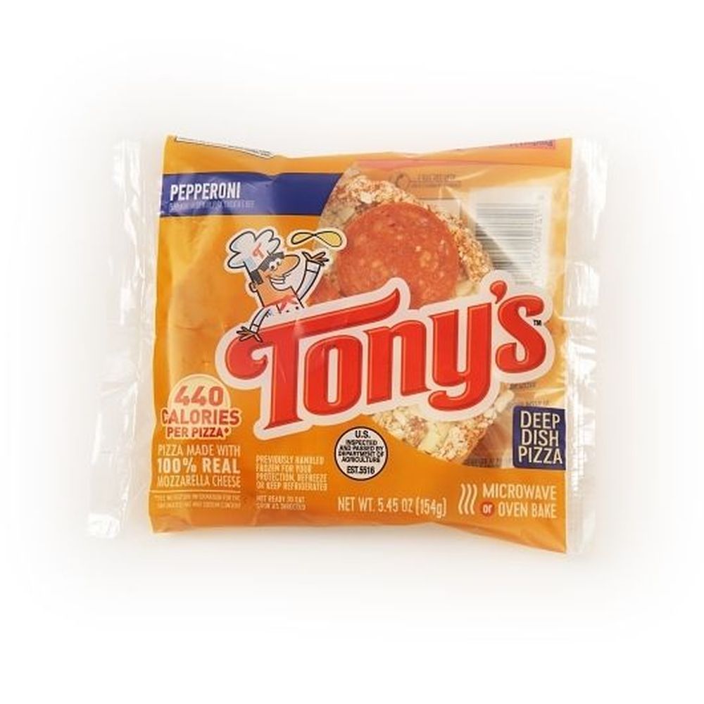 Tony's Deep Dish 5 Inch Pepperoni Pizza, 5.45 Ounce -- 24 Per Case