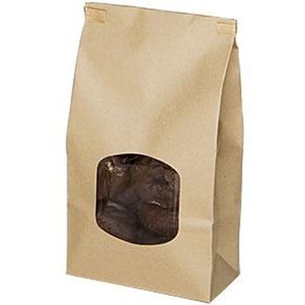 2 Pound Natural Stand Up Window Bakery Bag