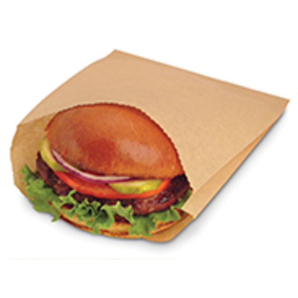 Grease Resistant Single-Serve Natural Sandwich/Pastry Bag