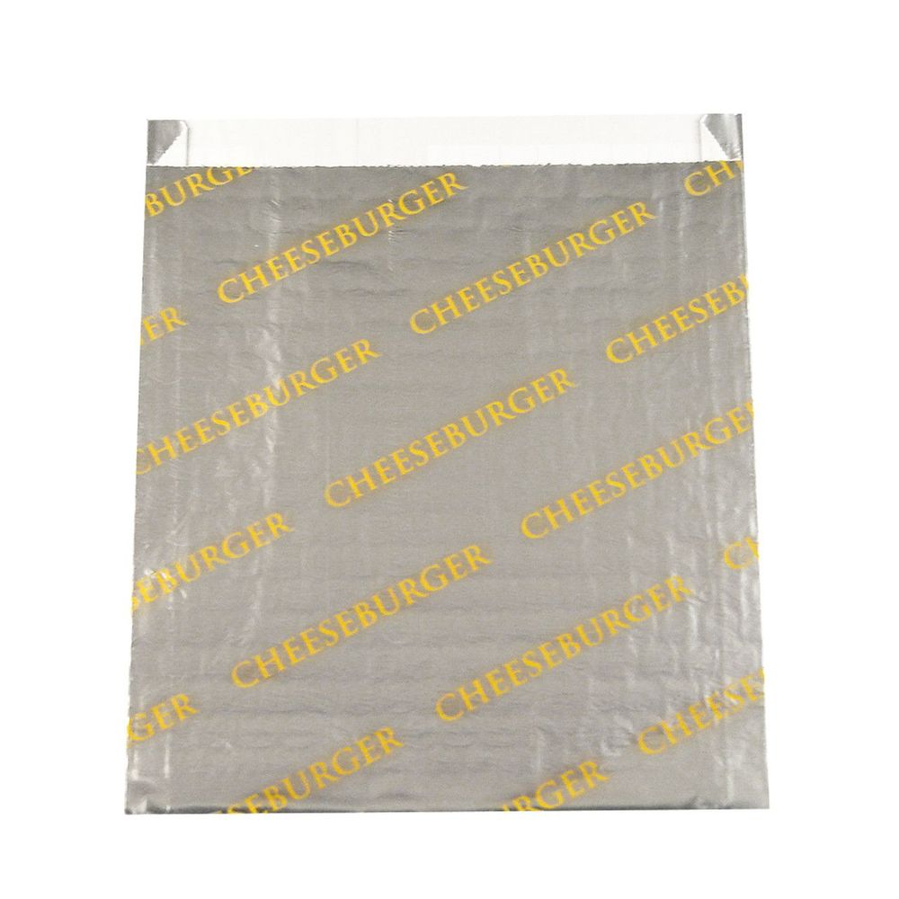 Cheeseburger Foil/Paper Single Serve Sandwich Bag