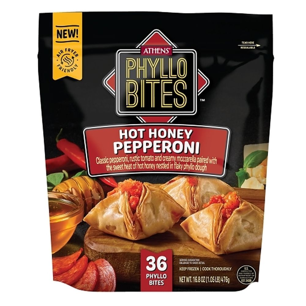 Hot Honey Pepperoni Phyllo Bites
