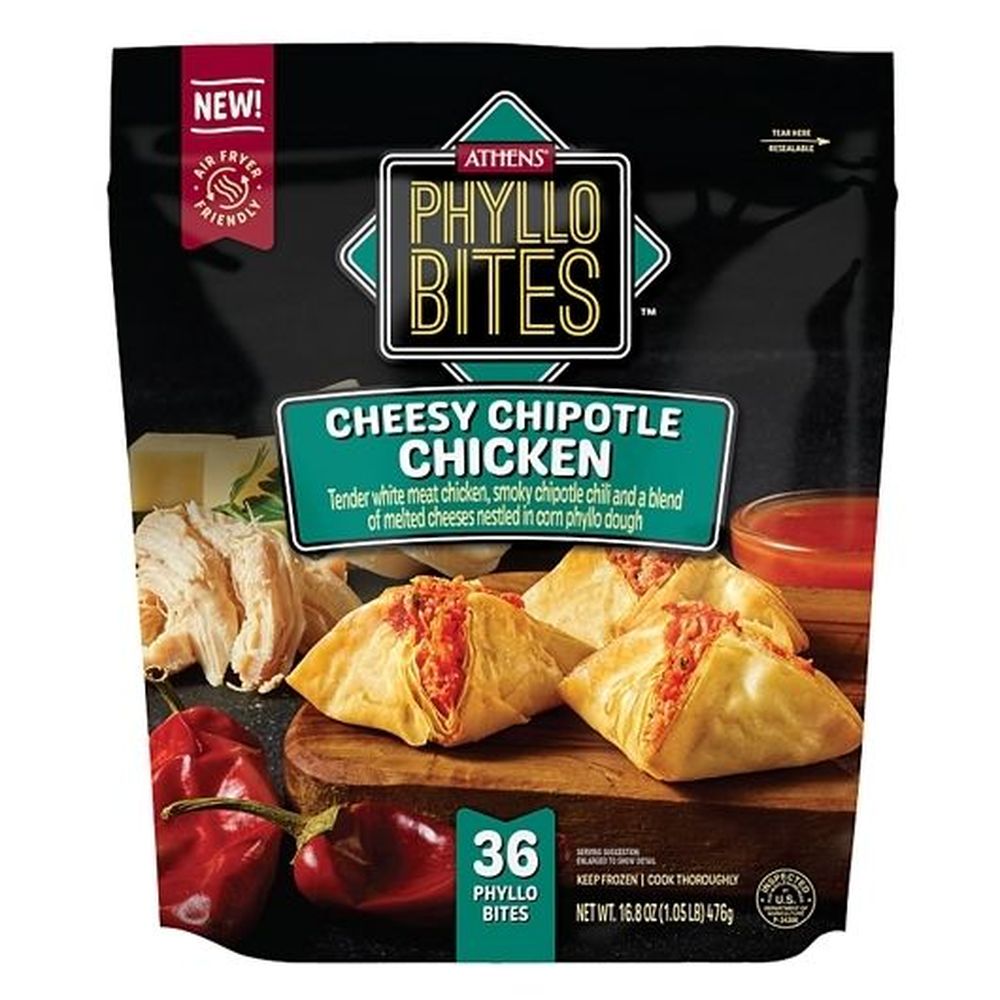 Cheesy Chipotle Chicken Phyllo Bites