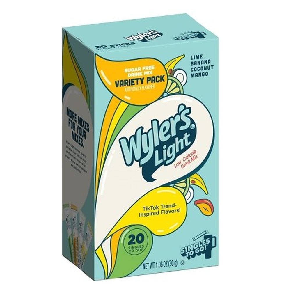 Wyler's Light Sugar Free Singles To Go Drink Mix - Variety Pack, 1.06 Ounce -- 6 Per Case