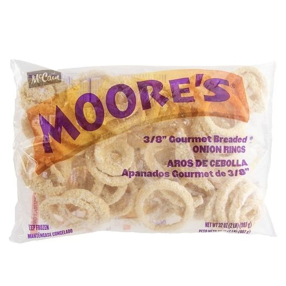 Moore's 3/8 Inch Gourmet Breaded Onion Rings, 2 Pound -- 9 Per Case