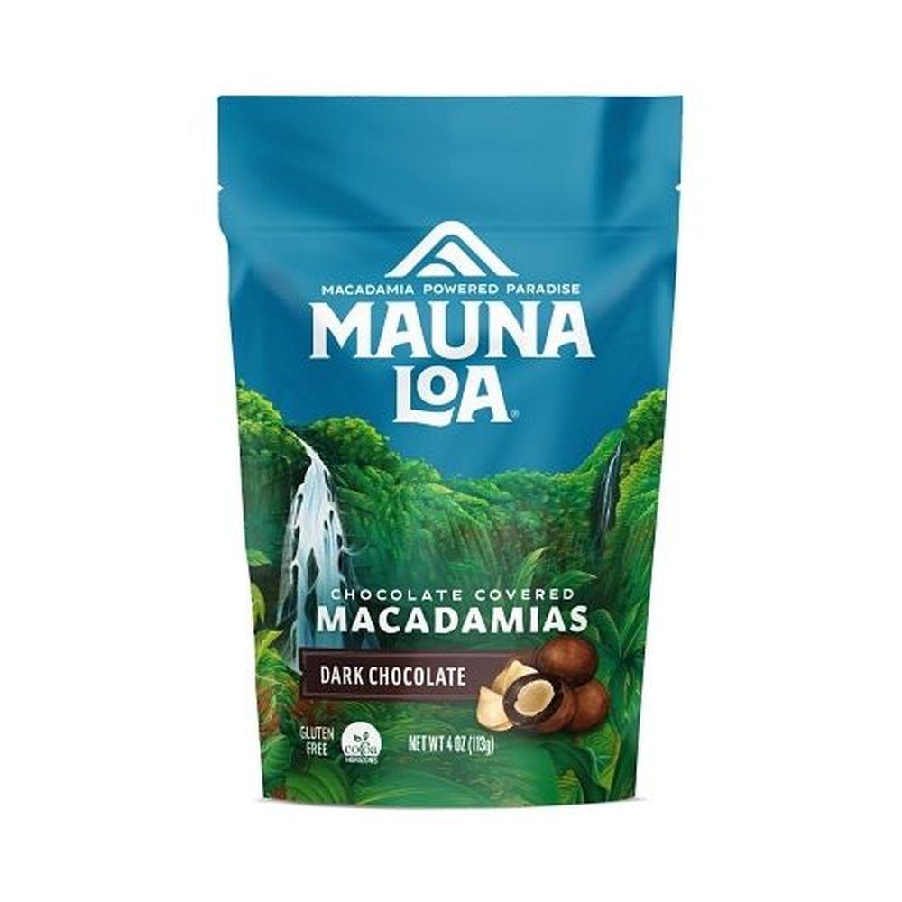 Mauna Loa Dark Chocolate Covered Macadamias, 4 Ounce -- 6 Per Case