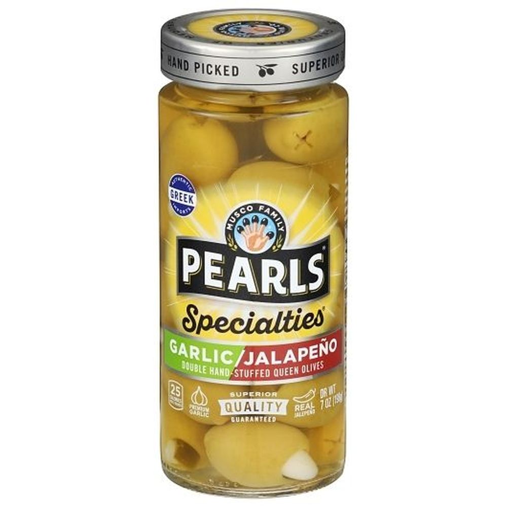 Garlic Jalapeno Double Hand Stuffed Jumbo Queen Olives