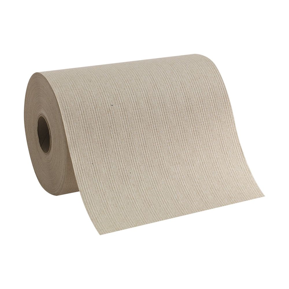 Pacific Blue Basic Brown Recycled Paper Roll Towel -- 12 Rolls Per Case