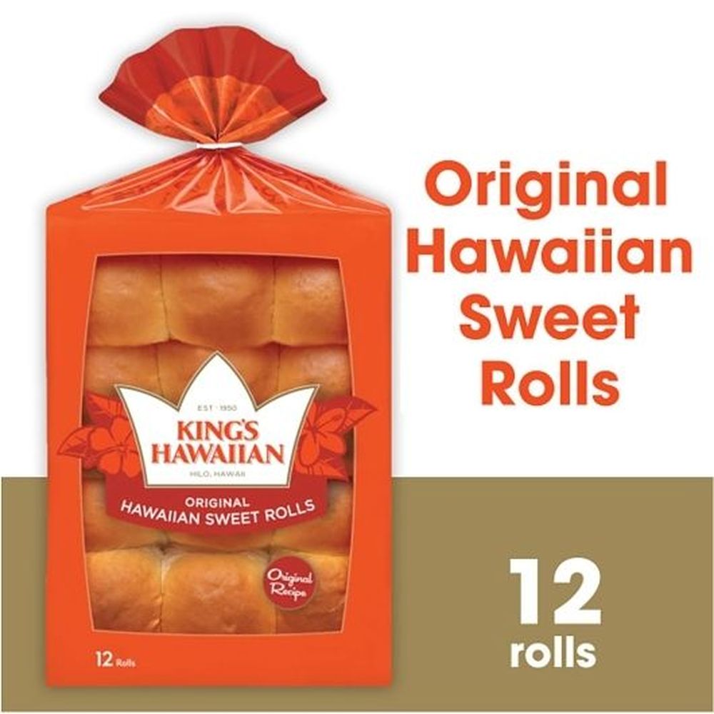 King's Hawaiian Sweet Roll, 12 Ounce -- 12 Per Case