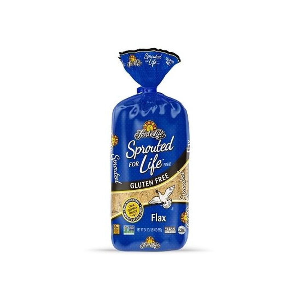 Food For Life Gluten Free Sprouted Flax Bread, 24 Ounce -- 6 Per Case