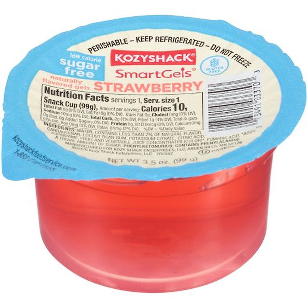 Kozy Shack Sugar Free Strawberry Gel, 3.5 Ounce -- 48 Per Case
