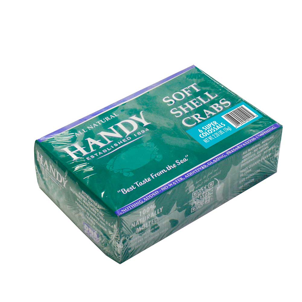 Handy Seafood 6.5 Ounce Soft Shell Super Colossal Imported Wild Caught Crab -- 24 Per Case