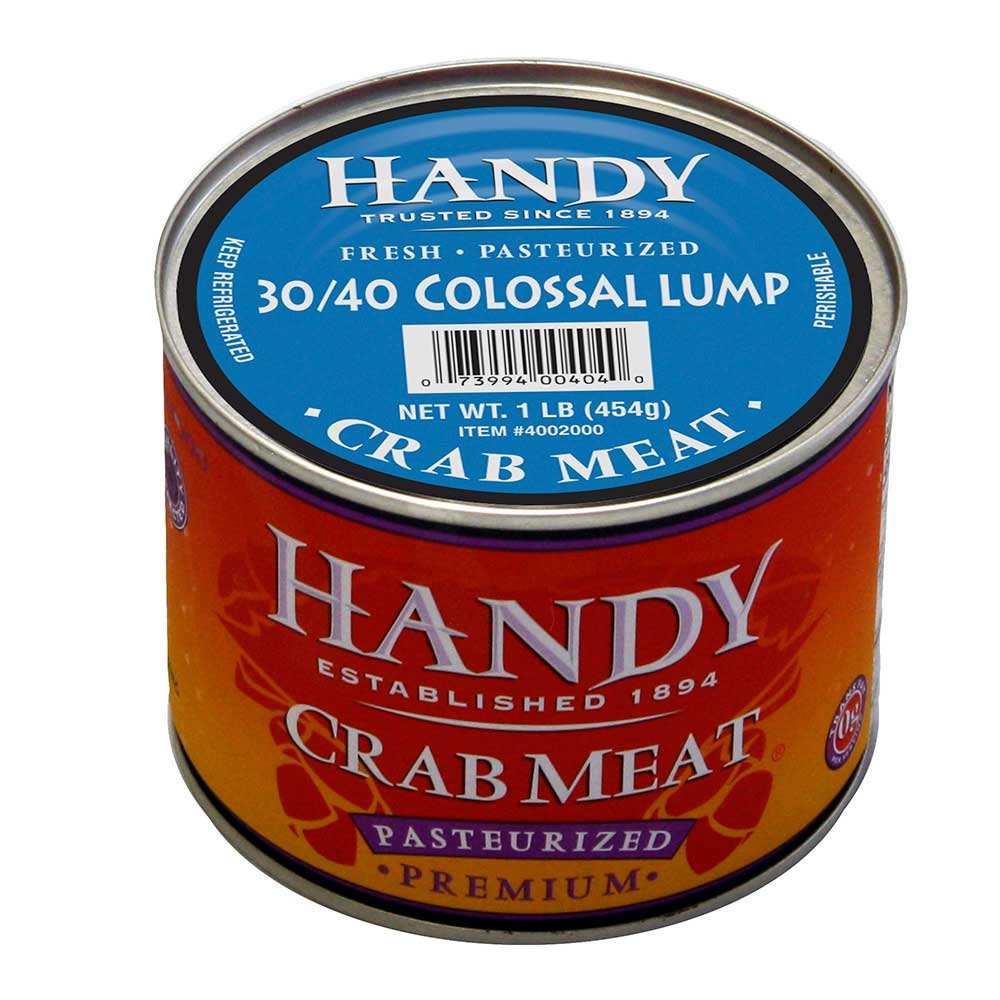 Handy Pelagicus Colossal Pasteurized Crab Meat, 1 Pound -- 6 Per Case