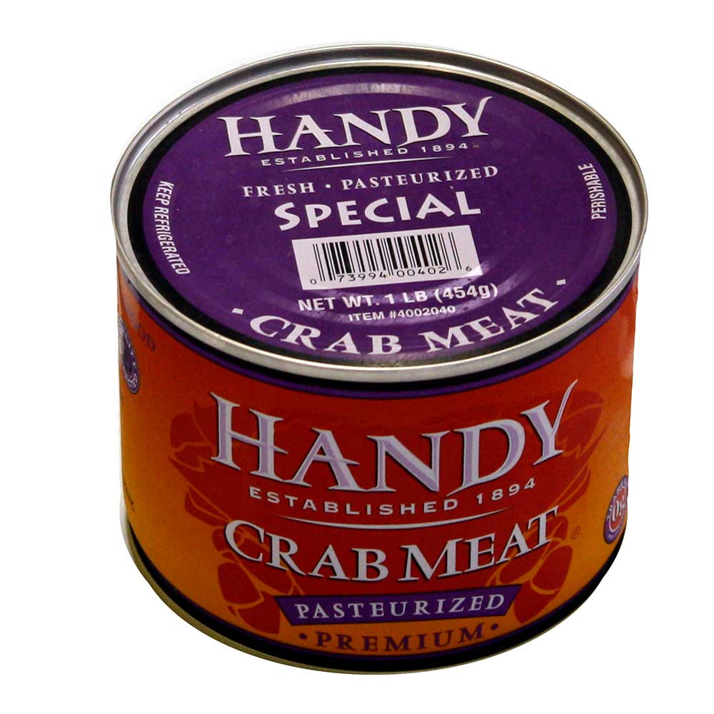Handy Pelagicus Special Pasteurized Crab Meat, 1 Pound -- 6 Per Case
