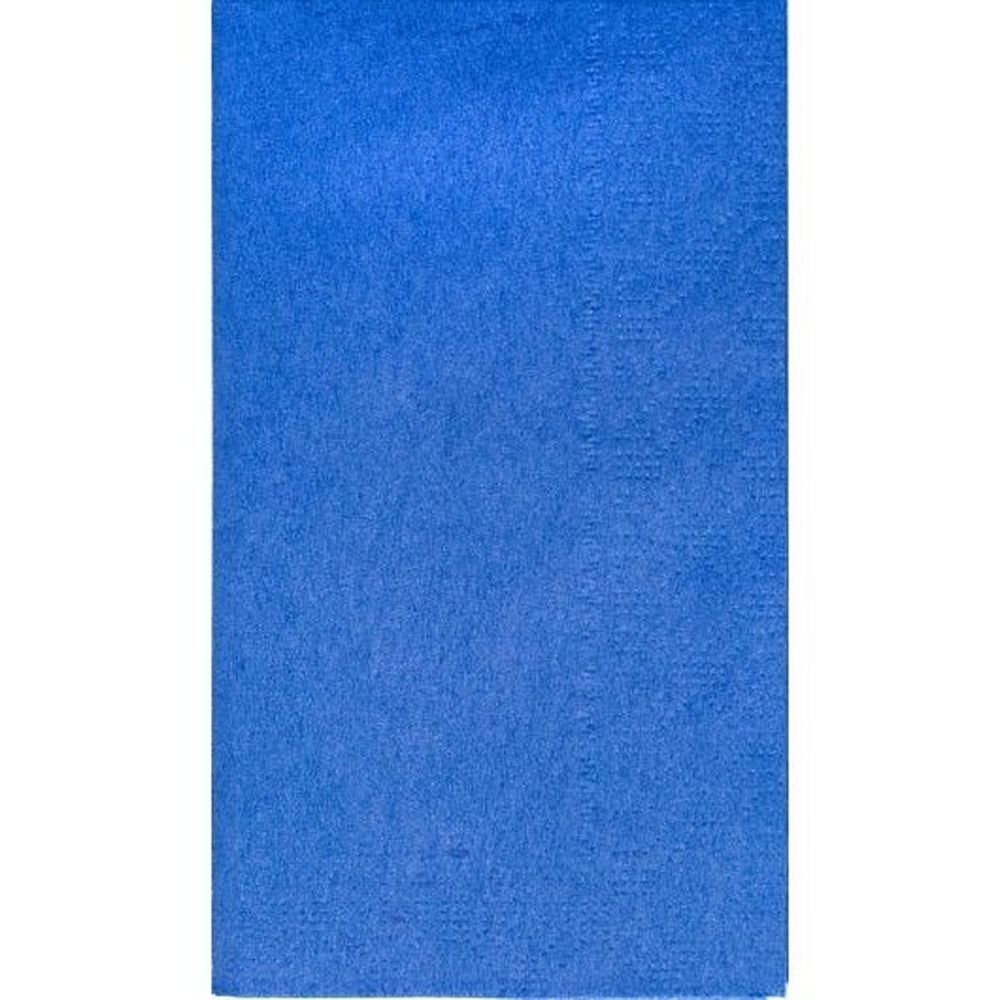Solid Cobalt Blue Regal Embossed Dinner Napkin