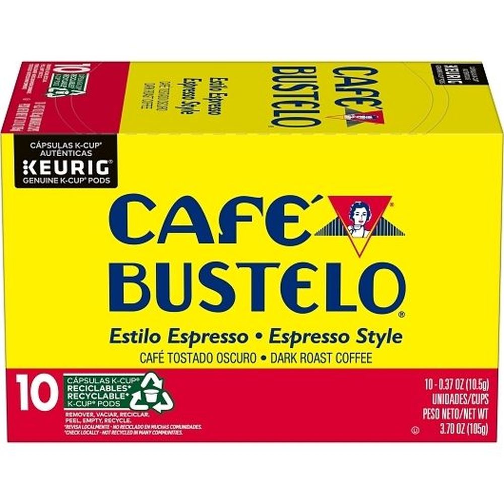 Cafe Bustelo Dark Roast Espresso K-cup Coffee Pod, 3.7 Ounce -- 6 Per Case