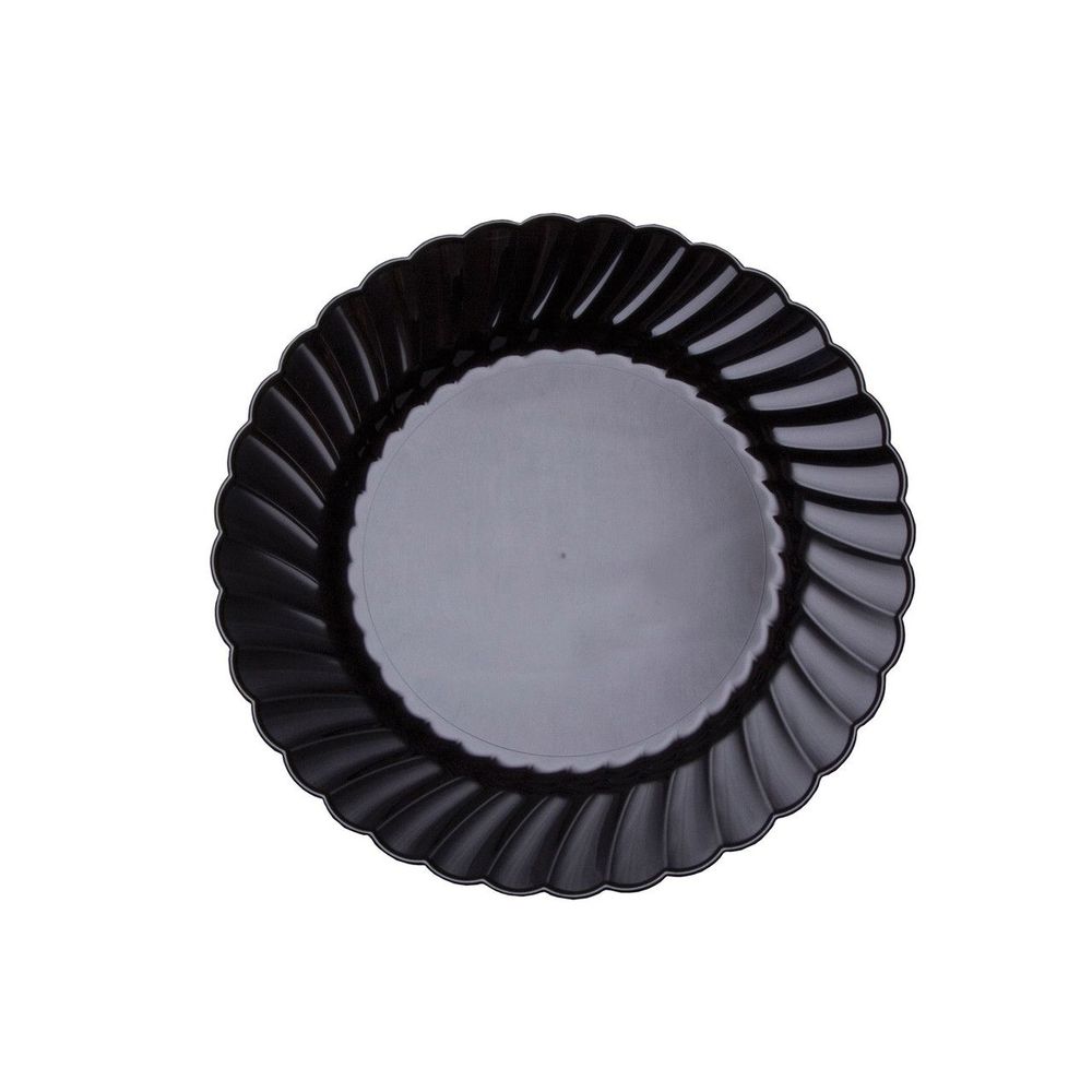 Wna Classicware Black Polystyrene Round Plate, 6 Inch -- 180 Per Case