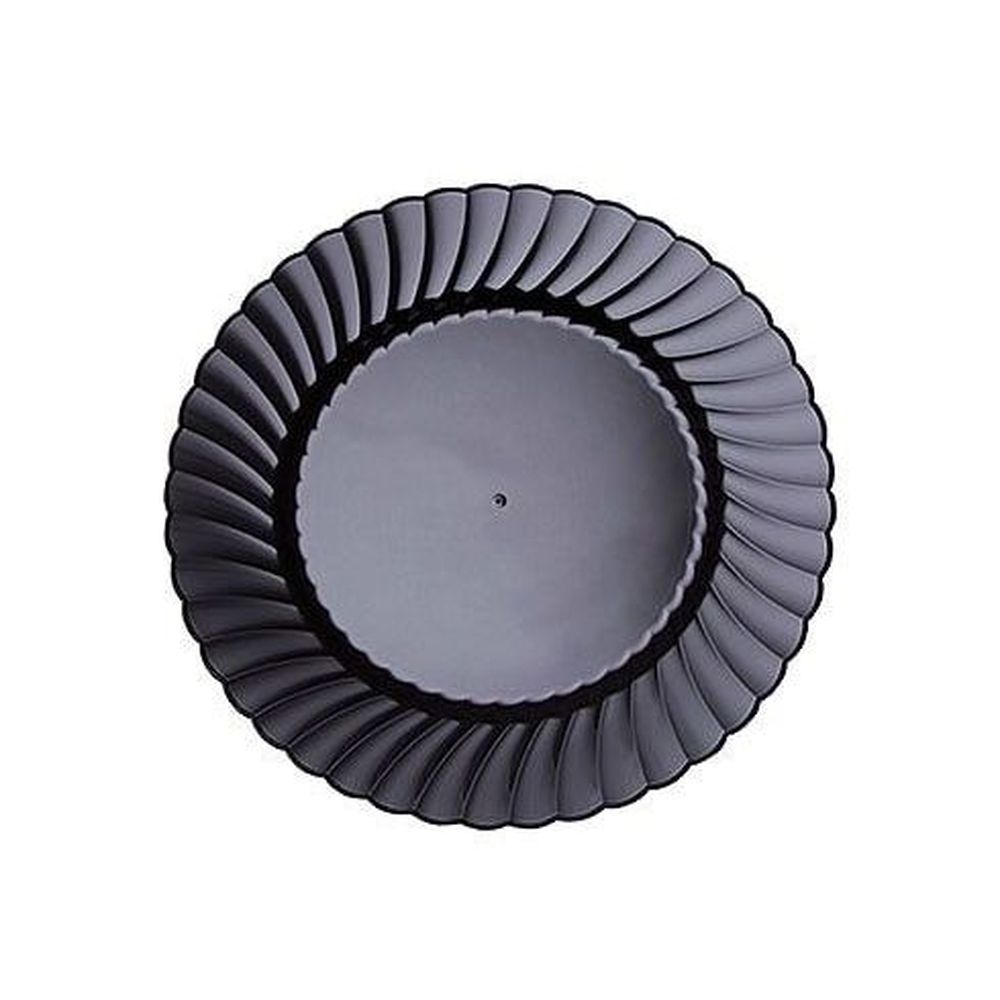 Wna Classicware Black Number 6 Polystyrene Round Plate, 9 Inch -- 180 Per Case