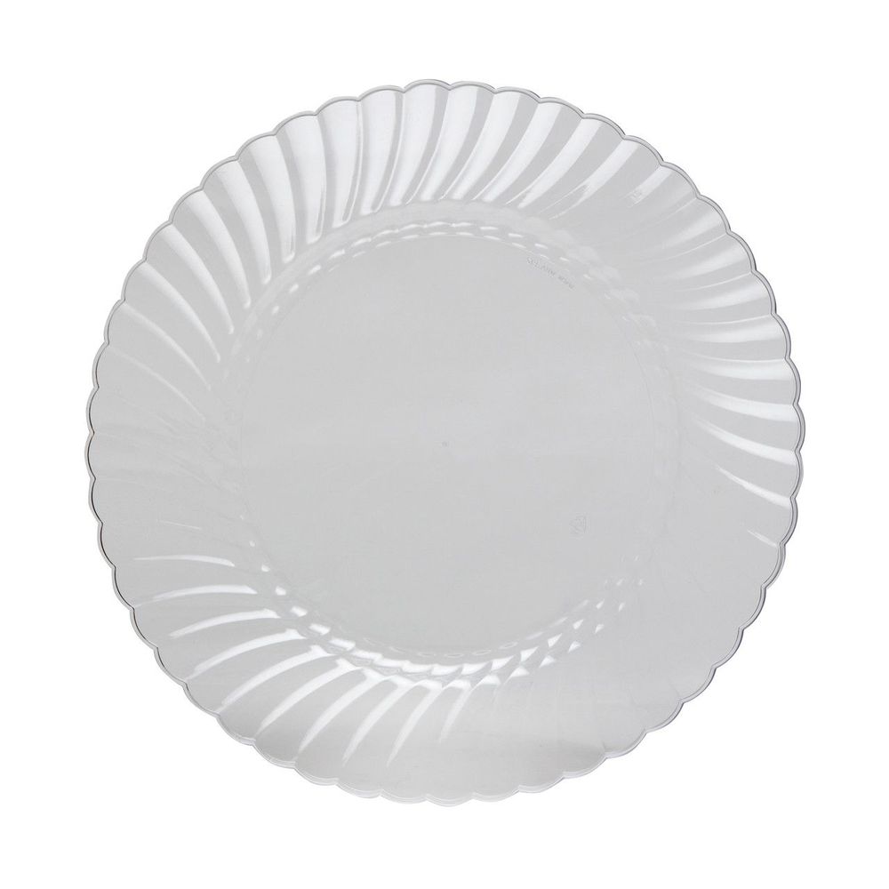 Wna Classicware Clear Number 6 Polystyrene Round Plate, 10.25 Inch -- 144 Per Case
