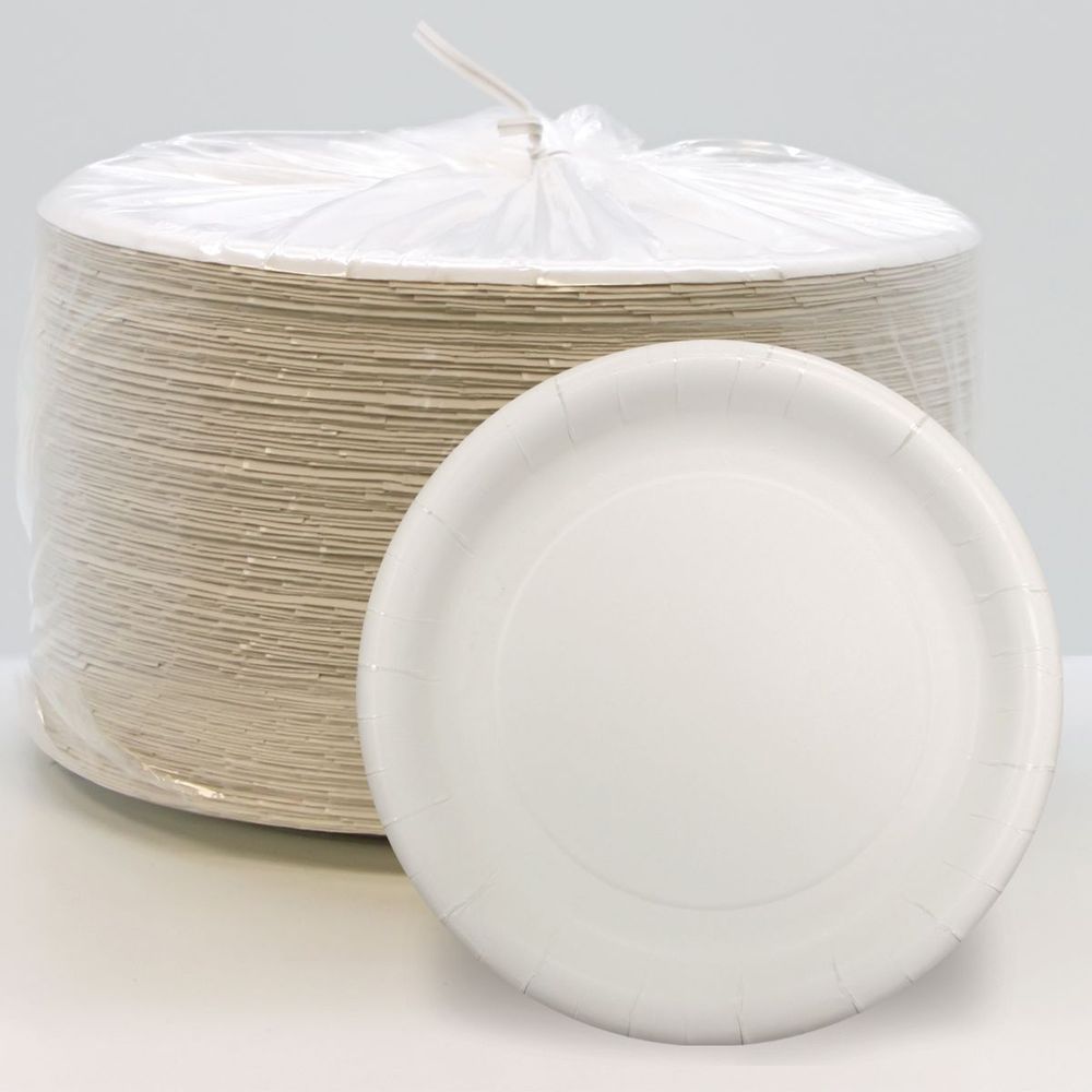 Aspen Ultra White Heavy Weight Smoothwall Coated Paper Plate, 7 Inch -- 250 Per Case