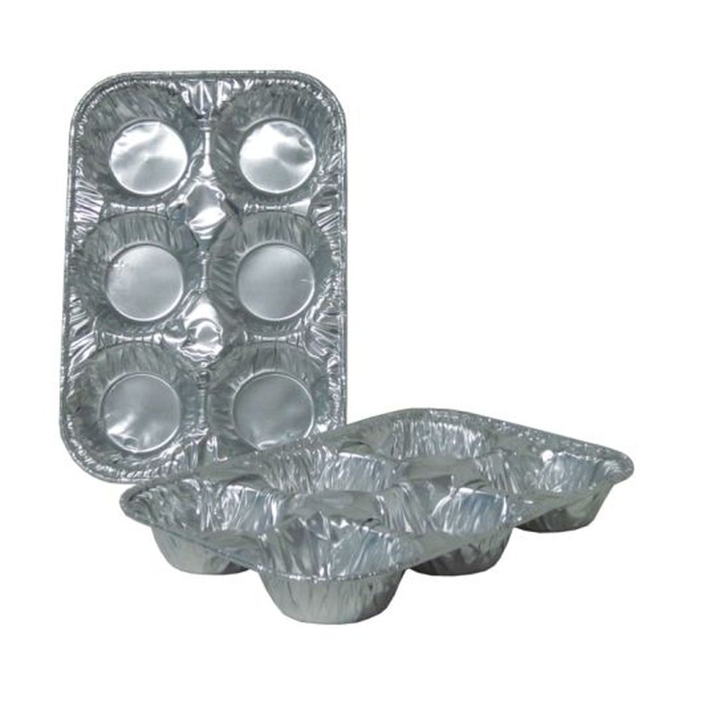 Aluminum Foil 6 Cup Muffin Pan