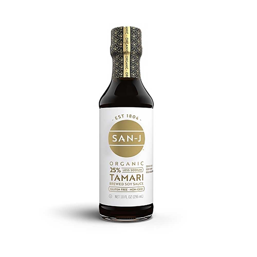 San-j Organic Reduced Sodium Tamari Soy Sauce, 10 Fluid Ounce -- 6 Per Case