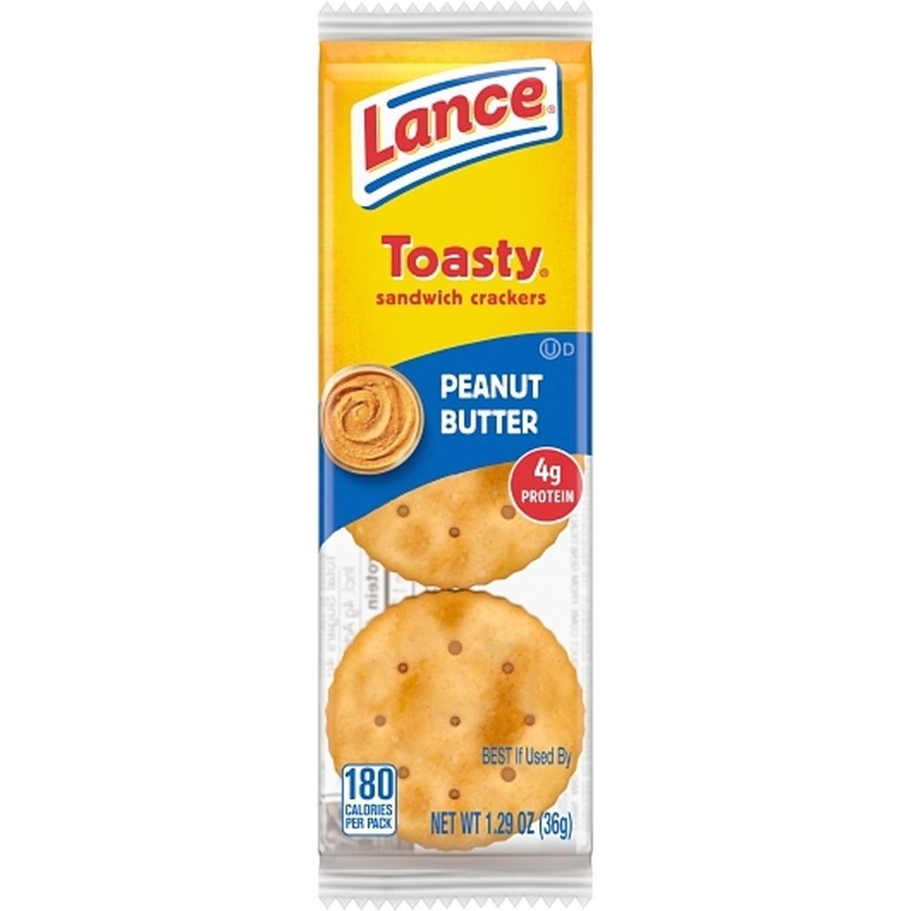 Lance Peanut Butter Toasty Sandwich Crackers, 1.29 Ounce -- 90 Per Case