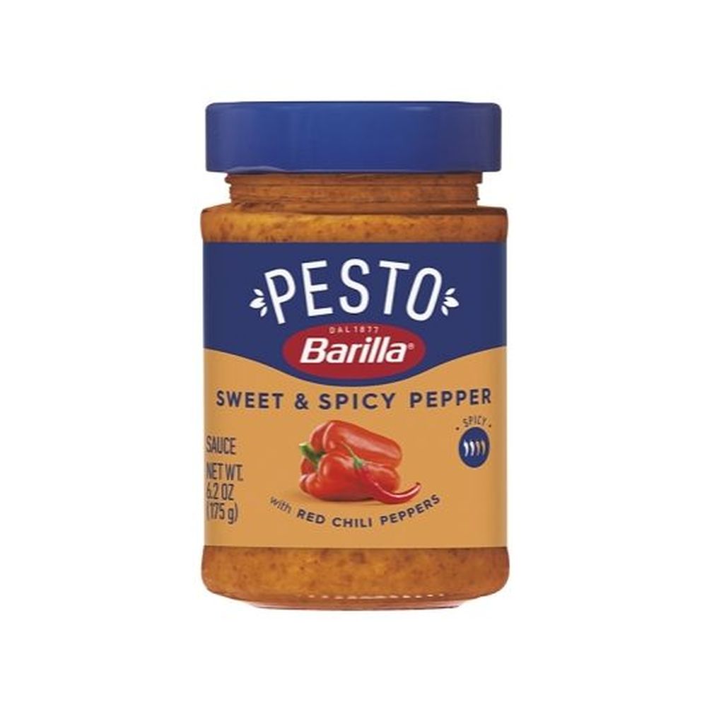 Barilla Sweet And Spicy Pepper Pesto Sauce, 6.2 Ounce -- 8 Per Case