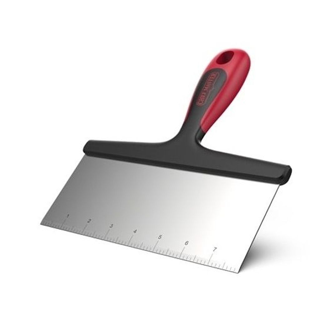 Chef-master Griddle Scraper With Black/red Nylon Handle, 8 Inch -- 6 Per Case