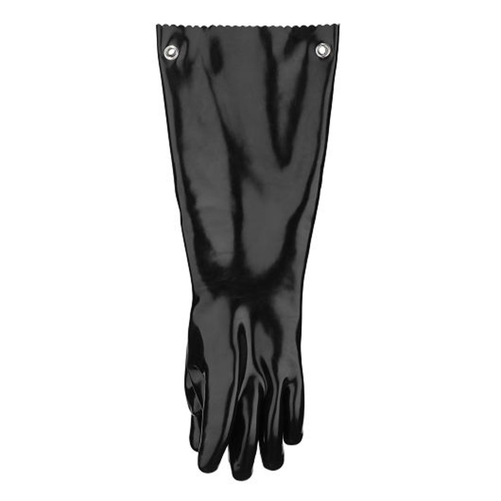 Chef-master Black Light Rubber Extra Long Insulated Bbq Gloves, 20 Inch Length -- 6 Per Case