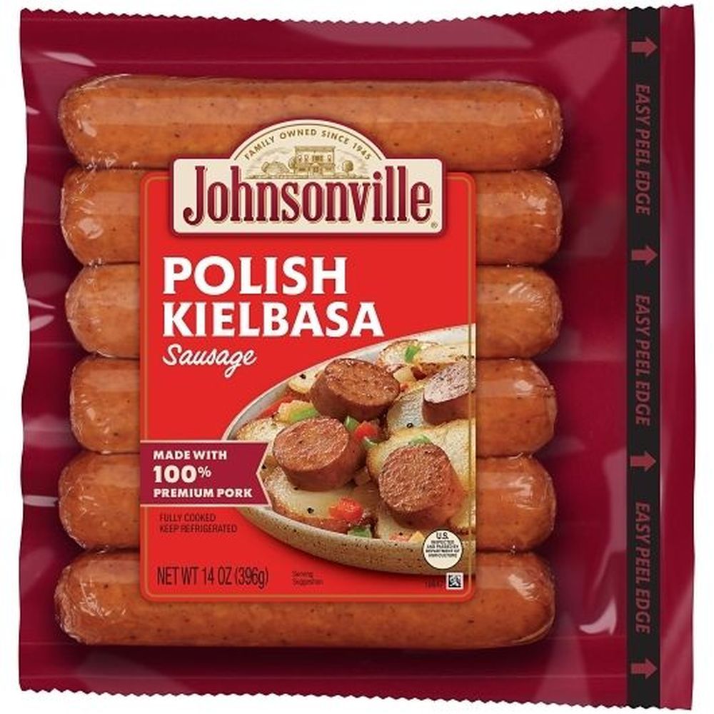 Johnsonville Smoked Polish Kielbasa Sausage, 6 Count -- 10 Per Case