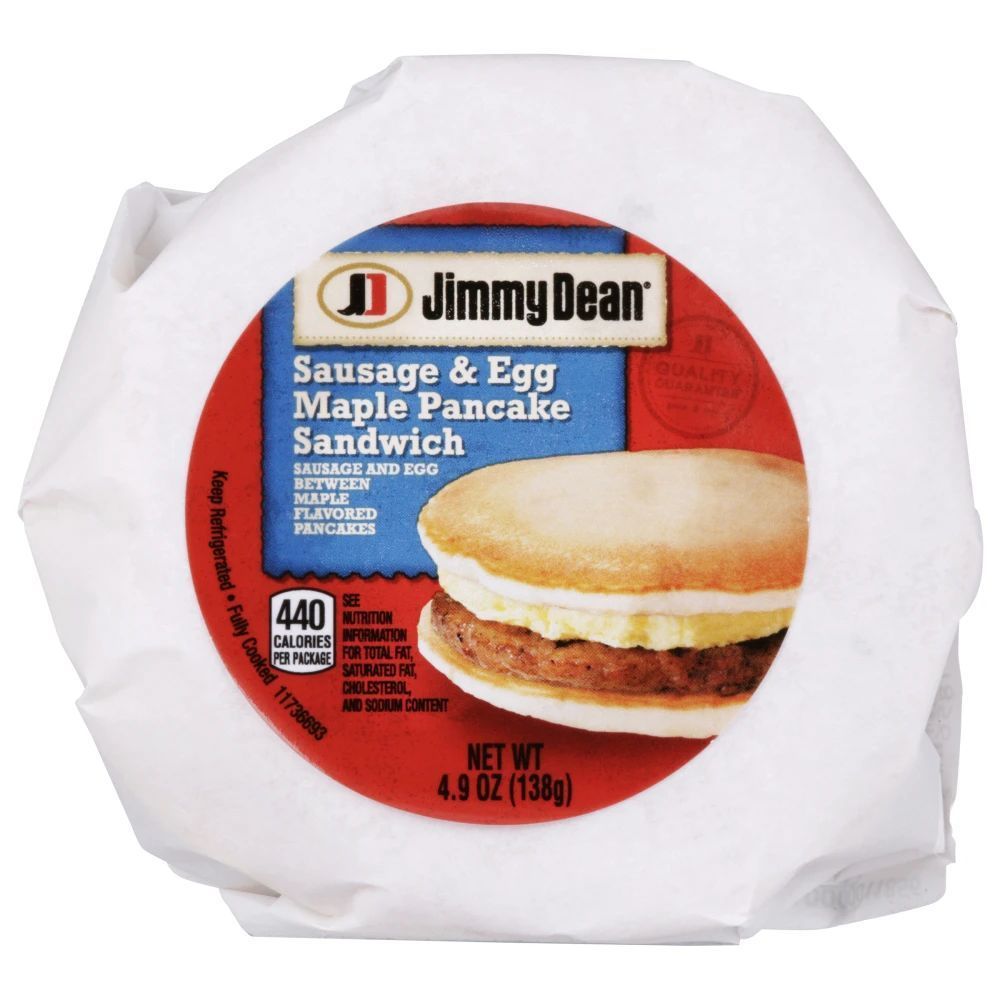 Jimmy Dean Sausage And Egg Pancake Sandwich With Maple Syrup, 4.9 Ounce -- 12 Per Case