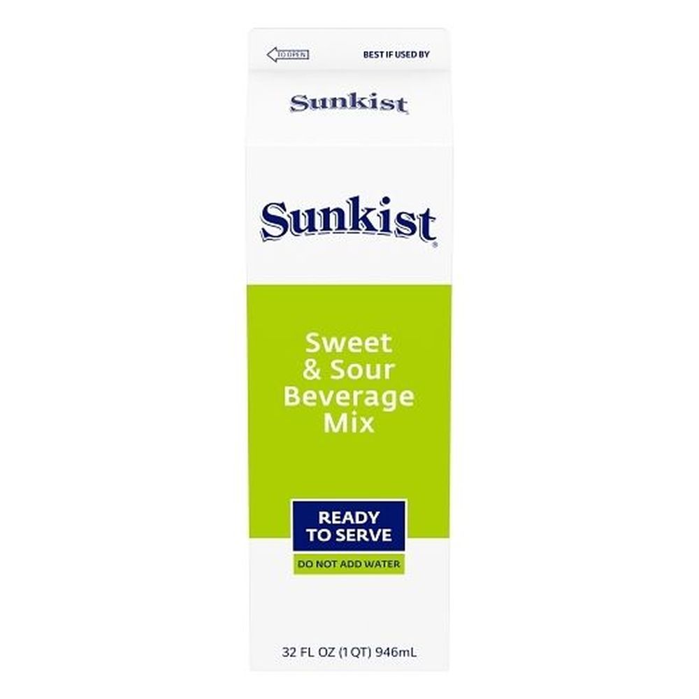 Sunkist Sweet And Sour Beverage Mix, 32 Ounce -- 12 Per Case