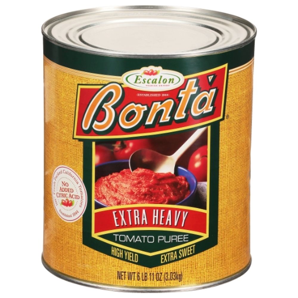 Bonta Extra Heavy Tomato Puree, 107 Ounce -- 6 Per Case