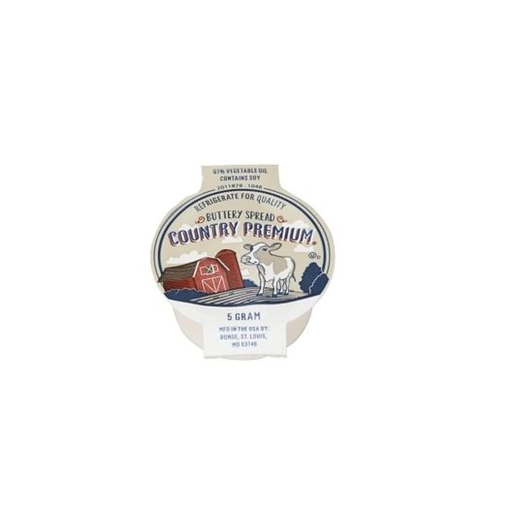 Country Premium Extra Color 51 Percent Non Hydrogenated Buttery Spread, 5 Gram -- 900 Per Case